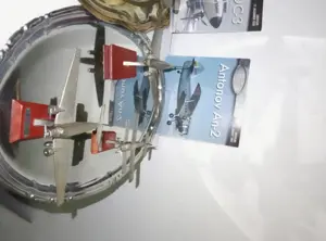 Seltene Flugzeugmodelsamlung  5teilig versilbert  Bild 4