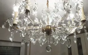 Maria Theresia Hochblei-Kristall Kronleuchter antik ca 80 Jahre alt 
