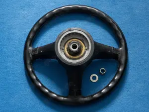 BMW E30 Lenkrad, M-Technik, Leder, 370mm, KBA70076, Nabe BMW 11528964 Bild 4