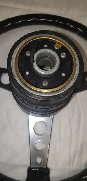 Petri Lenkrad 35cm Golf 1 Scirocco 1 Nabe 17mm Verzahnung Hupenknopf BMW 02 Bild 7