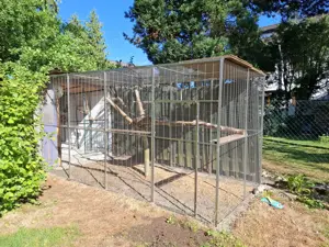 Edelstahlvoliere für Papageien, Kakadus