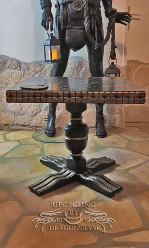 Seance Tisch, Ouija Tisch, Beistelltisch Vintage Stil ,Tabaktisch - unberufen, unbespielt - Unikat Bild 4