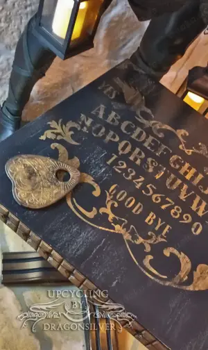 Seance Tisch, Ouija Tisch, Beistelltisch Vintage Stil ,Tabaktisch - unberufen, unbespielt - Unikat Bild 3