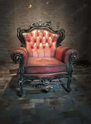 Piraten Barock Sessel Upcycling Unikat Whiskey Pirat kolonial - Unikat Recycling Bild 2