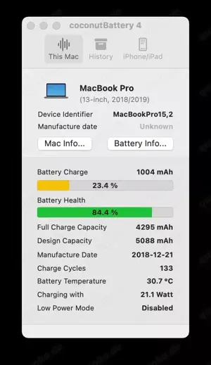 Apple MacBook Pro 13.3'' i5 2.3GHz 8GB RAM 512GB SSD Touchbar 2018 US (QWERTY) Bild 9