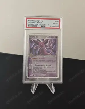 Pokemon Psiana ex   Espeon 102 115 EX Verborgene Mächte Deutsch PSA 8 NM-MT