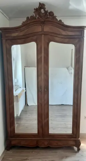 Tolle  Antiquität! Schöner Schrank - 2 Türen mit Spiegeln!