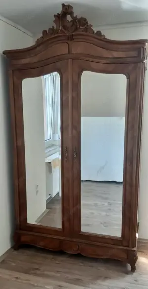 Antiquität, super! Schöner Schrank - 2 Türen mit Spiegeln!
