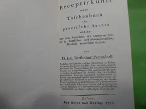 Chemische Receptirkunst oder Taschenbuch für practische Aerzte welche bey dem Verordnen der Arzneyen