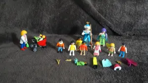 PLAYMOBIL City Life Zwillingskinderwagen 5573 mit Anleitung + Kinder + Fee