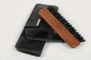 Taschen-Kleiderbürste Fusselbürste m.Etui 60 70er vintage                                