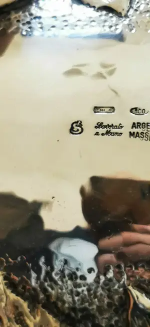 Gewürzschale, antik, 800 silber,argento massiccio, 841 MI Bild 5