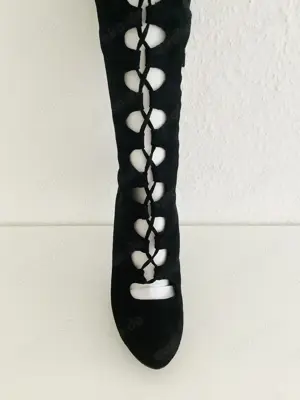 Getragene SEXY STIEFEL mit Pfennigabsatz |Schwarz |Catwalk Bild 2