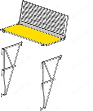 Doka Konsolbühne M, gebraucht mit 75% Rabatt - Doka Mietlagerqualität