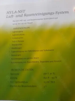 HYLA NST + EBK LUFT- und Raumreinigungsgerät mit Nassreiniger