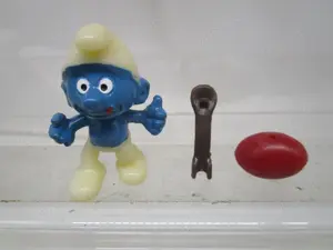 MS: Olympiade Eierlaufschlumpf mit 100% original Ei+Löffel MEGARARITÄT