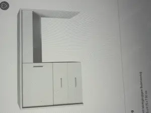 Nähmaschinentisch mit 3 Schubladen, weiß