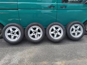 4 Stück Audi A4 Winter Alu Kompletträder mit Hankook Reifen 205 60R16 92H