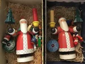 Erzgebirge 2 ältere Weihnachtsmänner