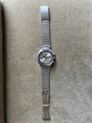 Poljot MG Magistr A M russische Armbanduhr Chronograph Kal. 3133 - 39 mm um 1980 Bild 2