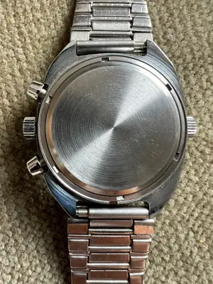 Poljot MG Magistr A M russische Armbanduhr Chronograph Kal. 3133 - 39 mm um 1980 Bild 6