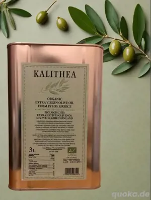 Bio-Olivenöl 3 Liter  Extra Natives Virgin aus Griechenland