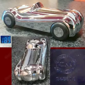 Briefbeschwerer ROAD STAR, TCM, Tschibo, Chrom, Buggati ?