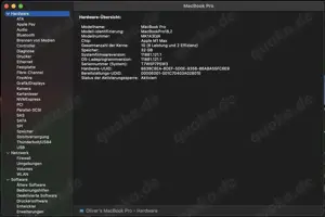 Apple MacBook Pro 16 Zoll (1TB SSD, M1 Max, 3.2 GHz, 32GB) Laptop - Grau Bild 8