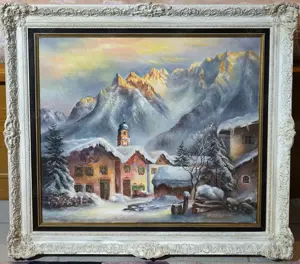 verkaufe ein sehr schönes Originalbild, Mittenwald im Winter 
