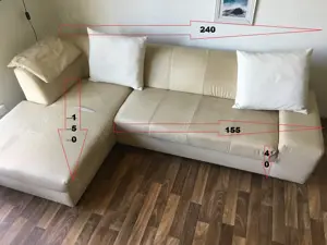 HOME AFFAIRE  Crem-farbiges Sitzecke Bild 2