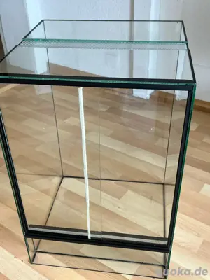 Glasterrarium mit Schiebescheiben, 80x40x80 cm, Maßanfertigung, Neu, unbenutzt,ä