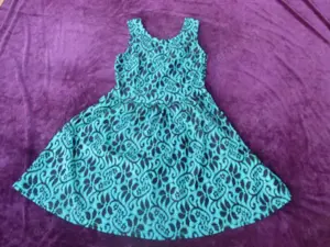 NEU Lace- Spitze Flower Blumen Blüten Salsa- Style Bodycon Skater Träger Mini Kleid Eva Et Lola XS-S