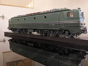 Sehr seltene Lemaco Prestige O 0-034 SNCF CC 7107 Weltrekord E-Lok Bild 2