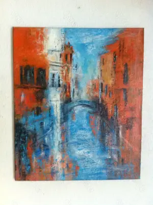 Acrylgemälde Abstrakt auf Leinwand 50x70 Unikat Orginal Bild 5