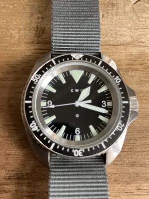 Cwc rn automatic divers watch mk.2 rn300-as120 80-81 tauchreuhr 300m swiss