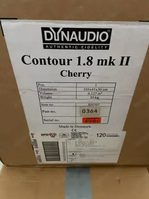 Dynaudio Lautsprecher , Contour 1.8 MK II, Farbe Cherry, fast neu, als Paar Bild 2