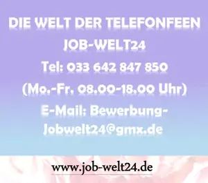 Heimarbeit Job Telefonistin Arbeit 100 % Homeoffice Call Center Guben und ü-all Verd. bis 43,20   St