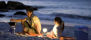 Camping Gas Leuchte   fast neu 