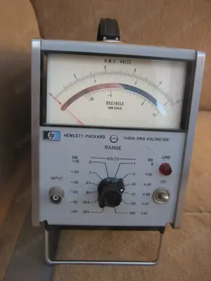 HP RMS Voltmeter 3400A 1mV ... 300 V geprüft funktionert tested working #2