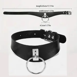  Halsband mit Führkette schwarz 9  uro