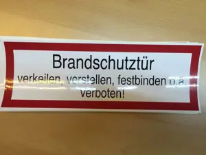41 x Aufkleber Brandschutztür, neu