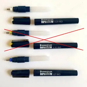 NEU 2 Mars  matic 700 Tuschezeichner ISO 0,25, ISO 0,7 Bürobedarf Bild 3