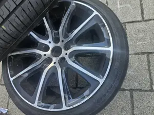 4x 18-Zoll-Alufelgen mit Reifen( abgefahren)- gebraucht 