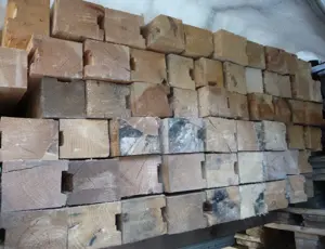 Kantholz 75 x 75 x 1500 mm, Balken, Holzbalken, Kanthölzer Holz, leicht unterschiedliche Maße