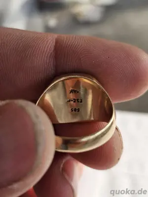 Verkaufe Goldring  Bild 2