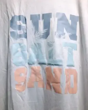 Süßes leichtes Shirt Gr. 50-52 "Sun Salt Sand" in weiß