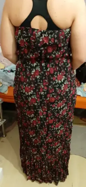 Schönes bodenlanges schulterfreies Kleid Gr. 40-42 BLINDE DATE Bild 3