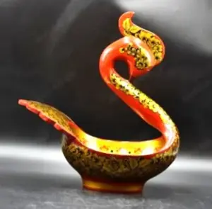 Phoenix Schale mit 2 Gefäßen mit Deckel - dekoratives Floralmuster Bild 4