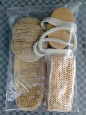 Trockenbürsten- Massageset 4-teilig