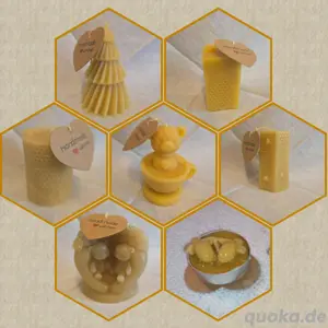     Bienenlicht   handgemachte Kerzen aus eigener Imkerei   